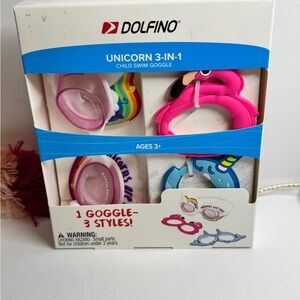 Dolfino Unicorn 3-in-1 Child Swim Goggles